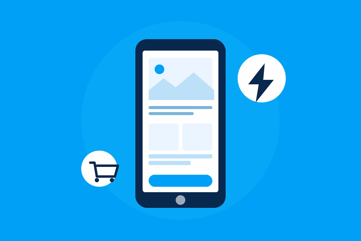 Showcasing an ecommerce website being mobile friendly.